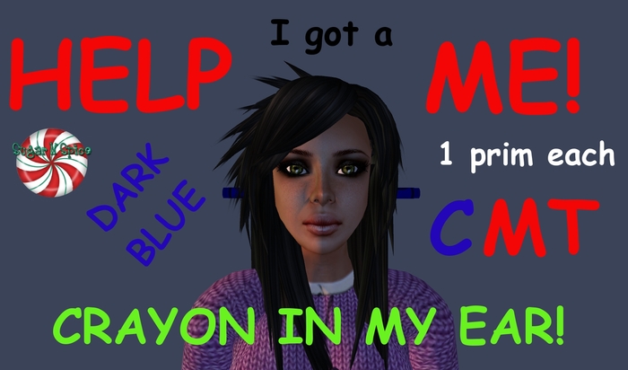 Drk Blue Crayon In My Ear
