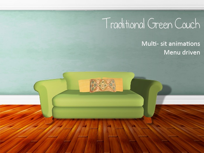 Traditional Green couch {Edition 01}