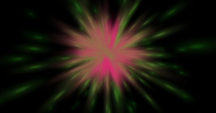 Particle Star Pink to Green