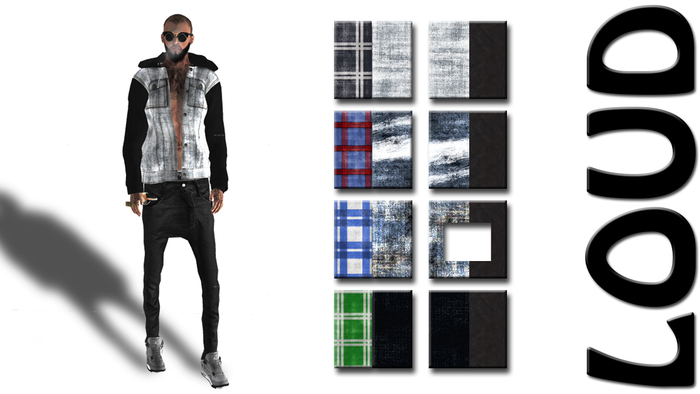 LOUD Denim Jacket Acid Leather