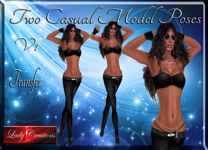 Lady Creations - Two Casual Model Poses V1 Transfer