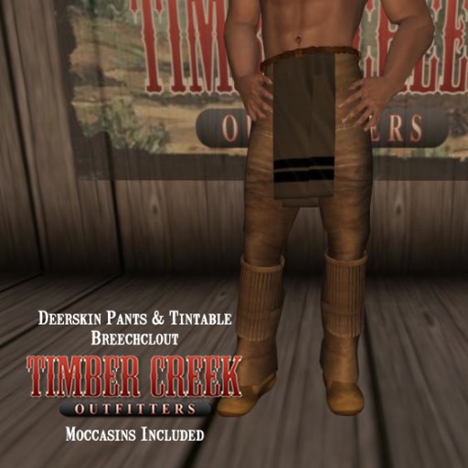 [Timber Creek] Deerskin Pants & Breechclout-Worn