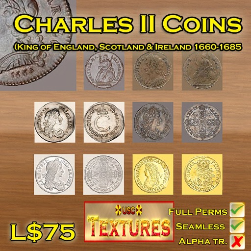 USC Textures - Charles II Coins