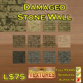 USC Textures - Damaged Stone Wall 