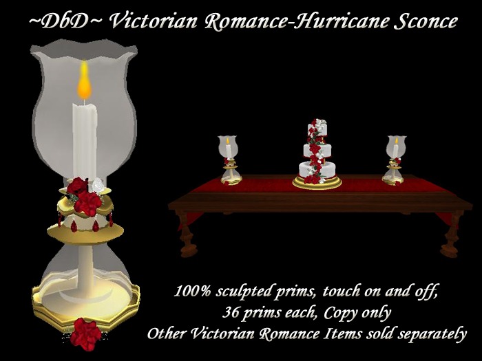 ~DbD~ Victorian Romance Hurricane Sconce