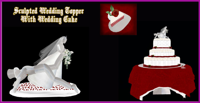 Bride Dragging Groom Wedding Topper and Cake