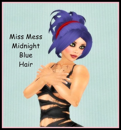 Miss Mess Midnight Blue Hair