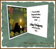 ~FDA~ Wish Upon a Star Thanksgivng Card~