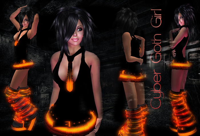 2016 SPRING OFFER - [DOCKS] - CYBER GOTH GIRL "FRANCINE"