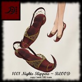 ::: MOON ::: 1001 Nights Harem Slippers BLOOD