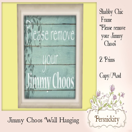 Jimmy Choos Wall Hanging