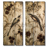 Shabby Chic Bird and Floral Set