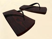 KRD - Dark Wood Geta - Japanese Sandals
