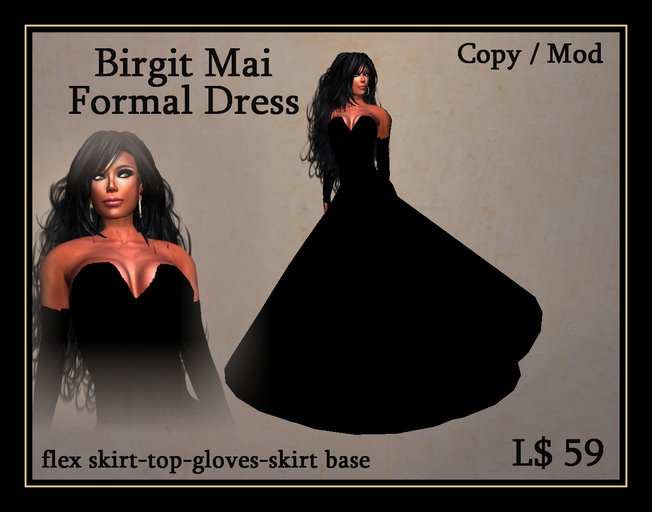 Birgit Mai Formal Black Dress (BOX)