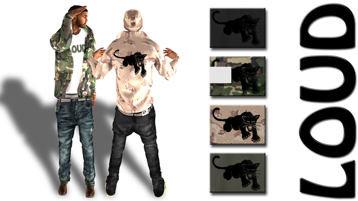 LOUD Military Panther Jacket Camo