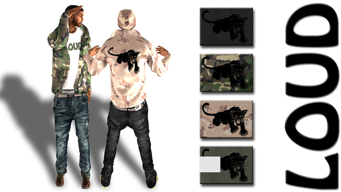 LOUD Military Panther Jacket Khaki