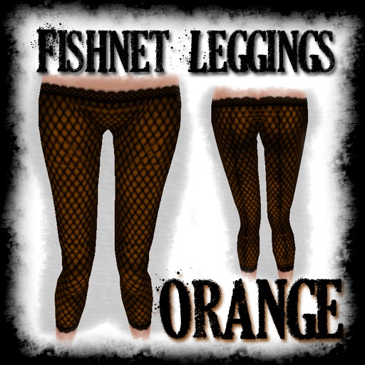 :Shame.: Fishnet Leggings Orange
