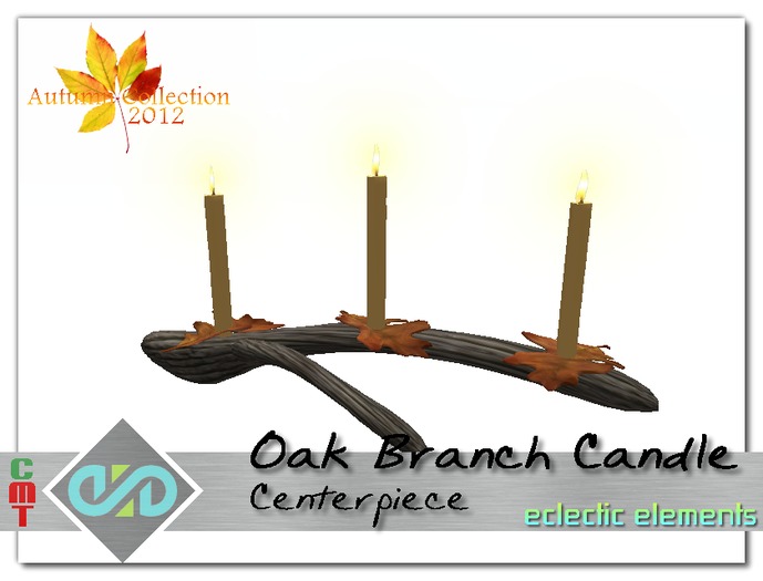 Oak Branch Candle Centrepiece