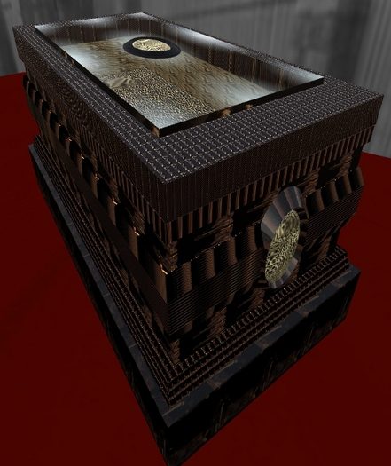 Stone Crypt w/Glass Lid 
