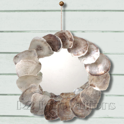 Placuna Capiz Shell  Wall Mirror
