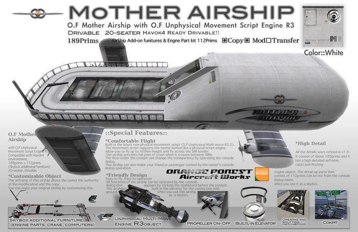O.F Mother Airship (White)
