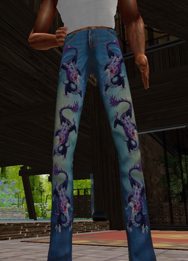 Jeans Purple Dragon