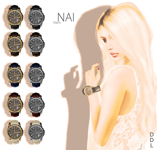 [DDL] Nai (Watch) (Beige / Gold)