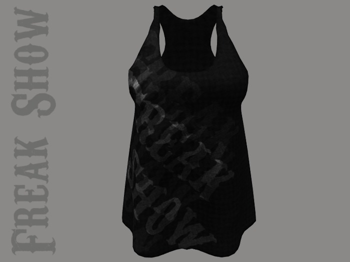 [FREAK SHOW] Long Mesh Tanks - Black and Grey