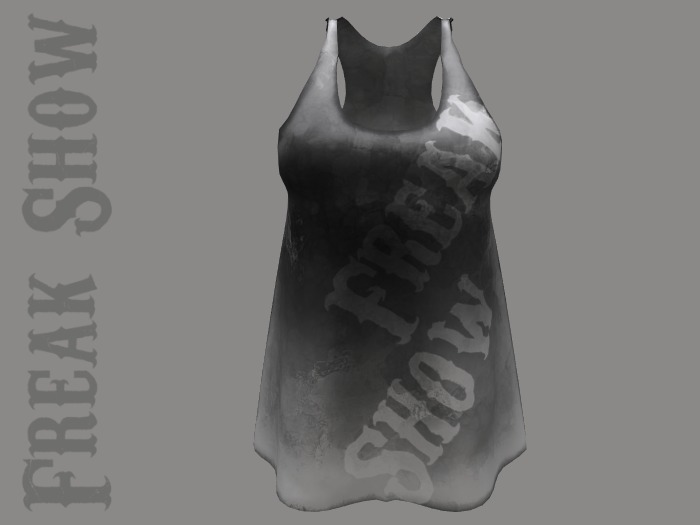 [FREAK SHOW] Long Mesh Tanks - Grey