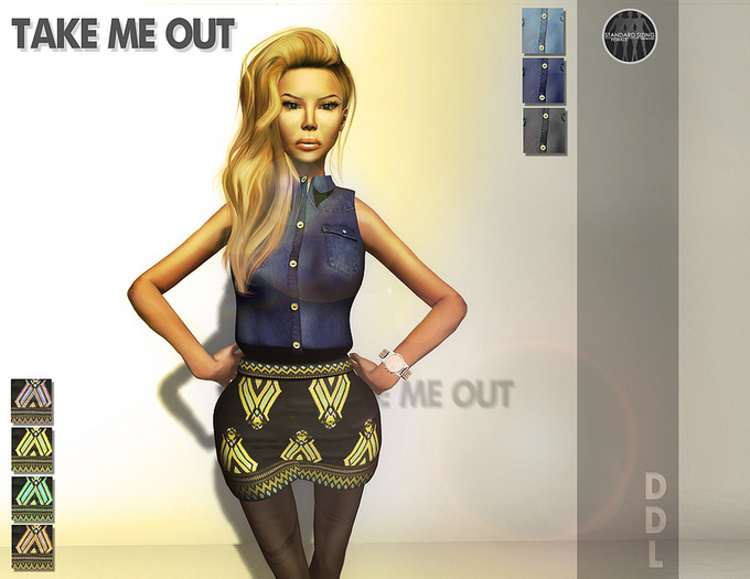 [DDL]  Take Me Out (skirt)  violet