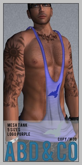 ABD :: Mesh Tank :: 5 Sizes :: Purple