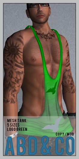 ABD :: Mesh Tank :: 5 Sizes :: Green