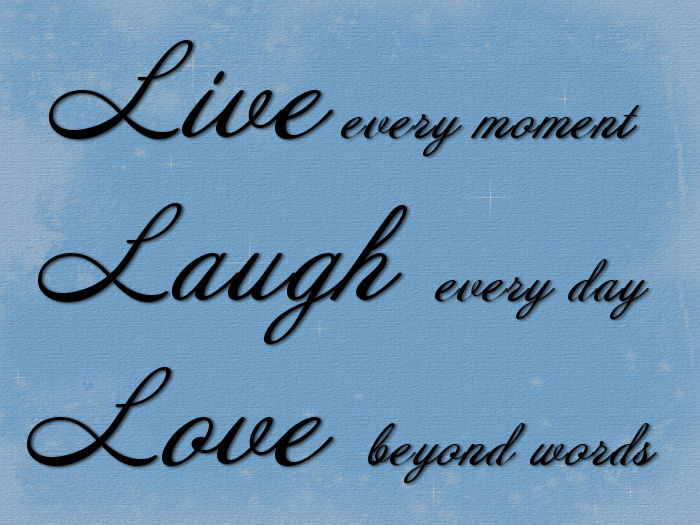 Live Laugh Love stencil
