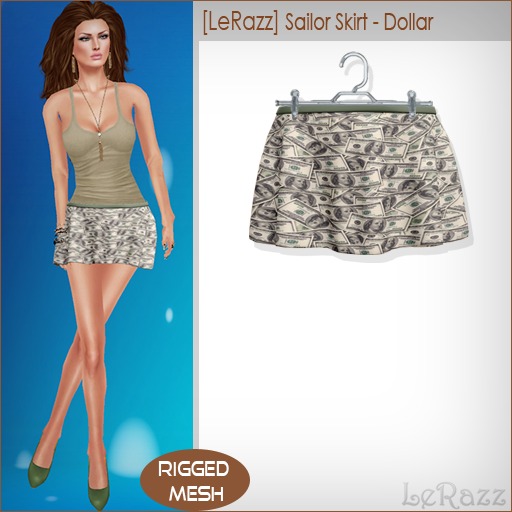 [LeRazz] Sailor Skirt - Dollar (Rigged Mesh)