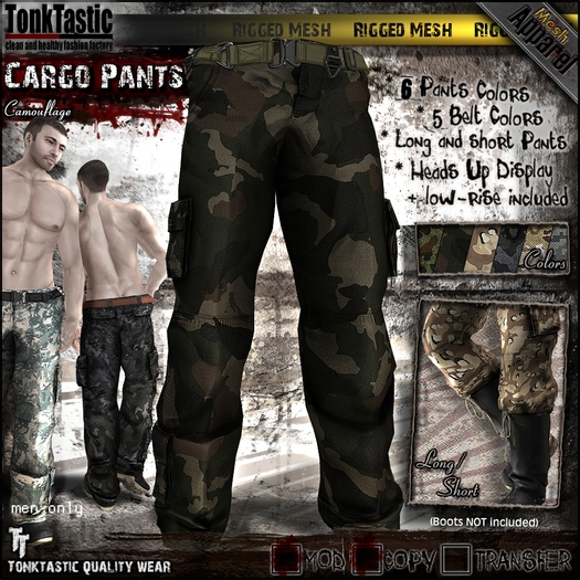 TonkTastic - Cargo Pants [Camouflage]