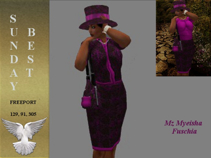 SUNDAY SUIT (Channel style) - Mz MYEISHA - Fuschia