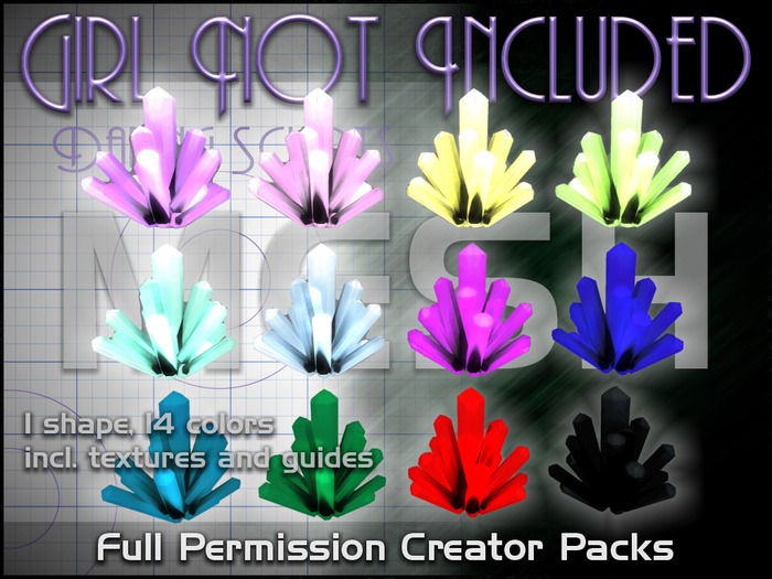 Girl Not Included Mesh Crystals - shape pack 02