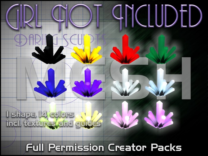 Girl Not Included Mesh Crystals - shape pack 03