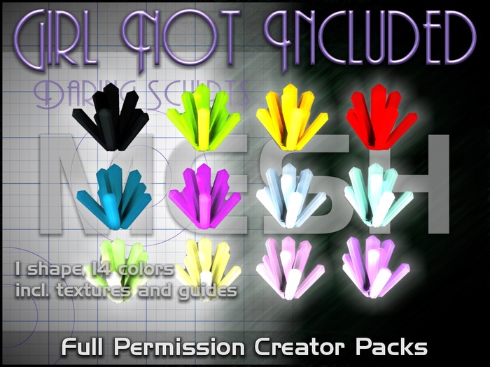 Girl Not Included Mesh Crystals - shape pack 05