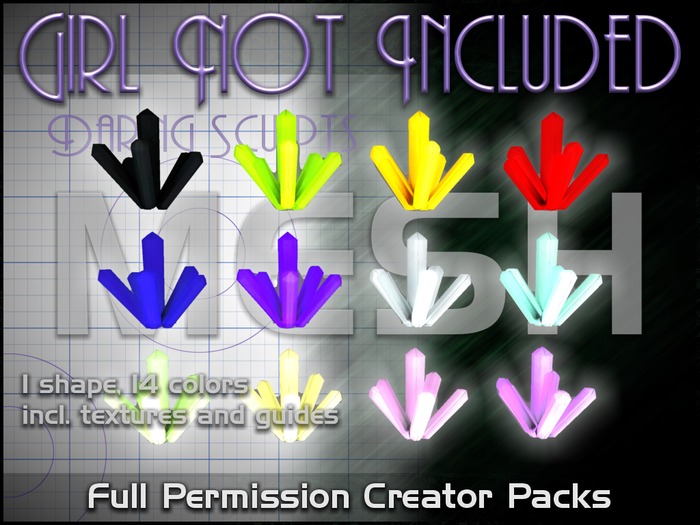 Girl Not Included Mesh Crystals - shape pack 07