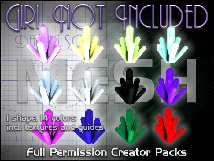 Girl Not Included Mesh Crystals - shape pack 06