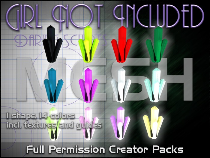 Girl Not Included Mesh Crystals - shape pack 08