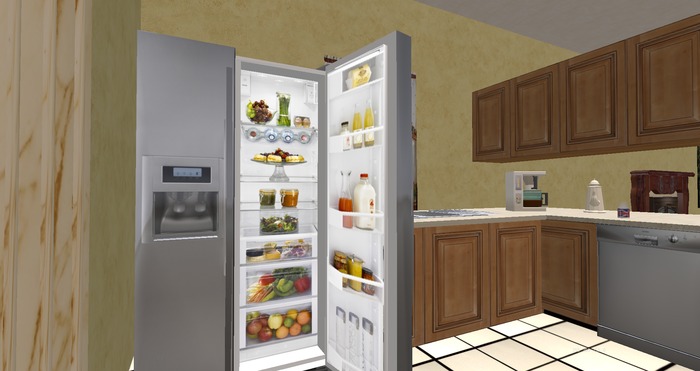 Stainless Steel Side by Side Refrigerator