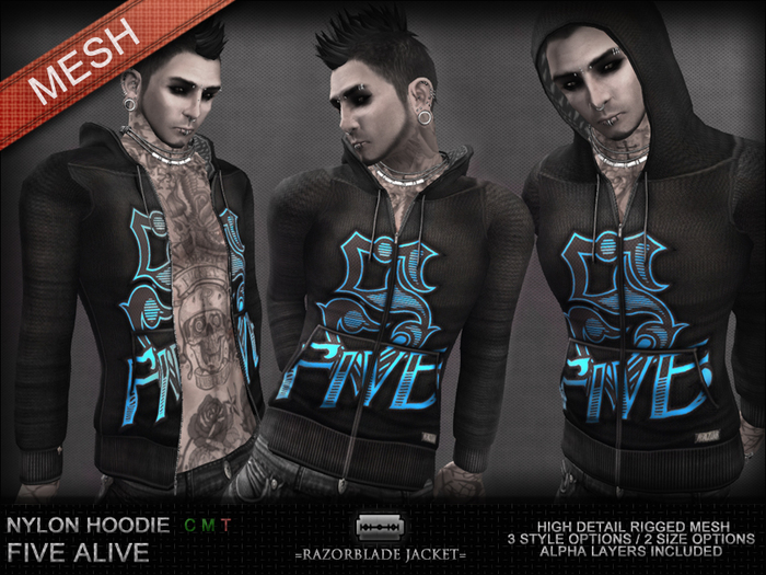 =Razorblade Jacket= Hoodie /// Five Alive 