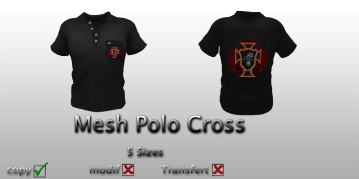Mesh_Mens Polo Cross