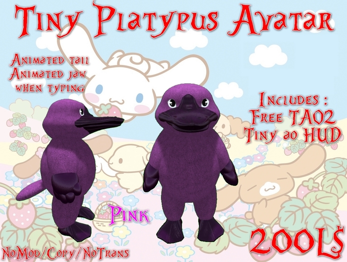 Tiny Platypus Pink