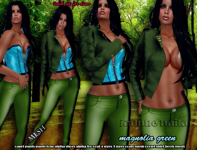*jadube MAGNOLIA GREEN MESH 