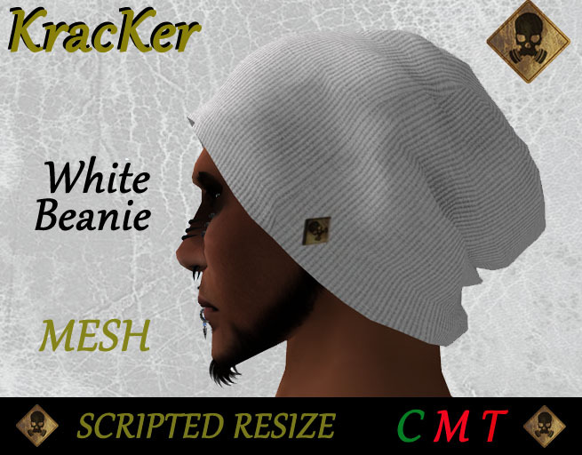 Kracker Beanie White