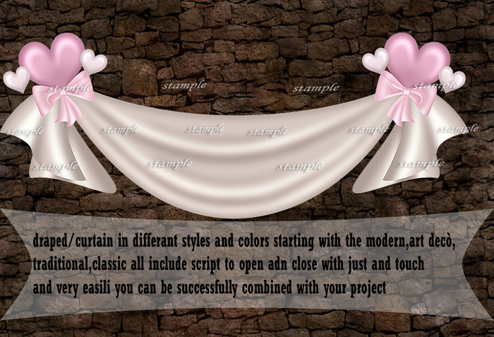 LOVE,VALENTIN DAY'S CURTAINS /DRAPES 4