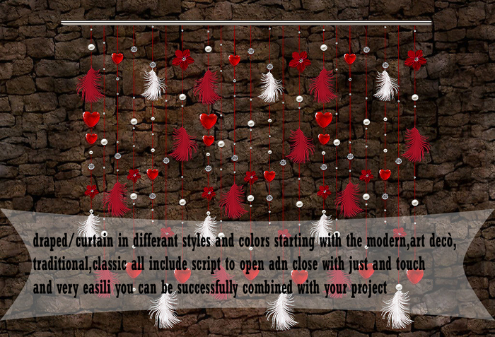 LOVE,VALENTIN DAY'S CURTAINS /DRAPES 5